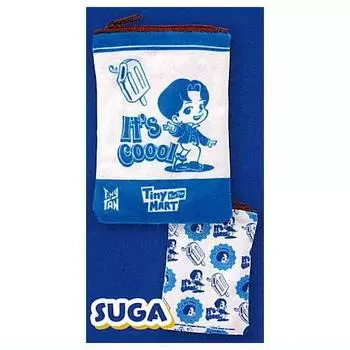 TinyTAN TinyMART Pouch Collection Gacha Игрушка-капсула Gacha [3.SUGA] (один предмет)