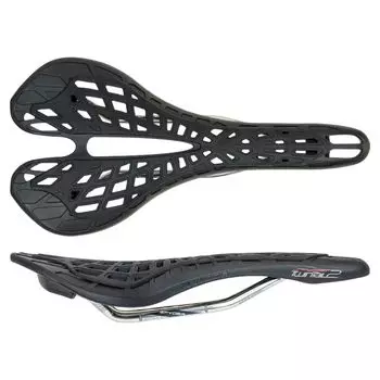 TIOGA Spider Twin Tail 2 Saddle Chromoly Rail All Black Cycle/Bicycle