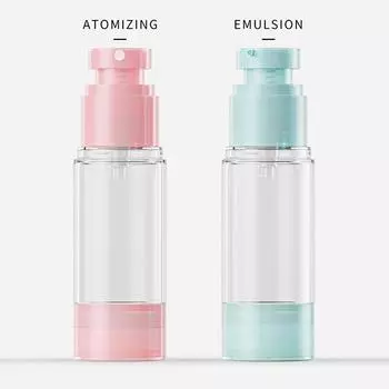 Тип безвоздушного пресса Заправляемые бутылки Распылитель Флакон для лосьона Косметический дозатор Дорожный портативный флакон для гидратации фиолетовый