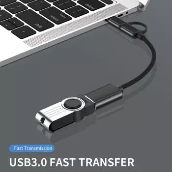 Тип-c Android Два-в-одном OTG Android USB3.0 U Disk Адаптер Кабель Кабель для зарядки мобильного телефона USB-кабель синий
