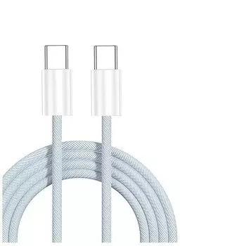 Тип C - кабель 20 В/3 А [быстрая зарядка 60 Вт] 1,5 м нейлоновая вязка Предотвращение отсоединения i-Phone15Pro/ProMax/Plus HUAWEI/XIAOMI/i-Pad10/i-Pad