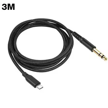 Тип C на 1/4-дюймовый аудиоадаптер для усилителя домашнего кинотеатра микшера электрогитары 2M