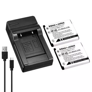 Тип Совместимость с FUJIFILM и комплектом USB-зарядного устройства Нижний японский стандарт [Общий EN-EL10] NP-45 [Набор 2] [Проверка PSE] NP-45A NP-45B NP-45S красный