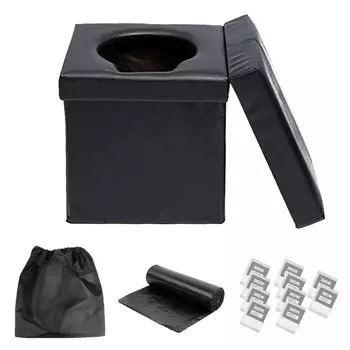 Тип туалета Рекомендовано организацией Disaster Prevention Stoolet Disaster Prevention Simple Toilet Coagulant Ottoman Portable Toilet Folding Stool Compact Snow