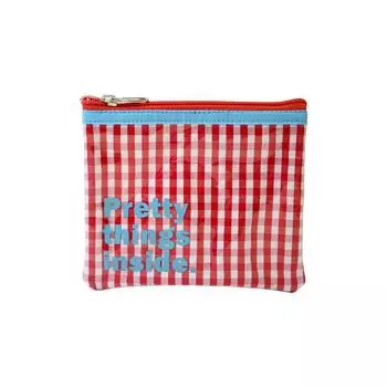 Tippi Check Mini Pouch (Red)