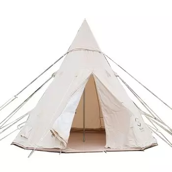 Tippo 300 Tipi Tent with Tipi Storage Bag Polycotton Family Tent for 3 to 4 People Camping Tent Stylish Water Repellent Breathable Moisture Absorbent