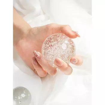 Типсы для ногтей Daiso Ring Coffin 24 шт., розовые