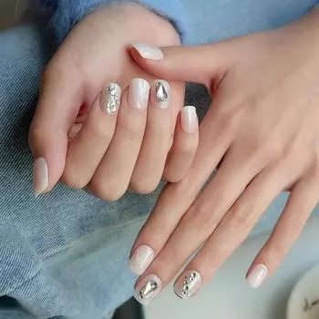Типсы для ногтей Dashing Diva Magic Press, Lucent Crystal, 1 набор