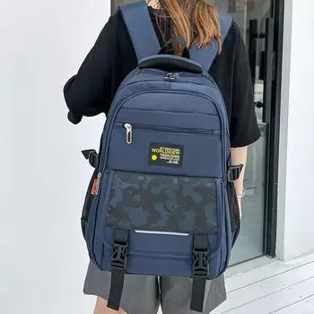 Tiptoegirls, высококачественный студенческий рюкзак, женский крутой рюкзак со светоотражающей полосой, большой водонепроницаемый дорожный рюкзак для мальчиков и девочек 30x45x14 CM чёрный