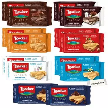 типы ассорти Loker Classic Mini Series Wafer 7 типов Дегустационное сравнение Chattyshop оригинальное полотенце в комплекте из 2 [7 комплектов] (Установите каждый)
