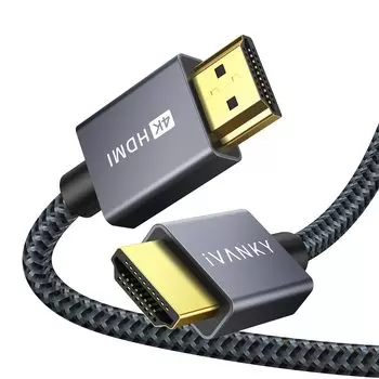 Типы кабелей HDMI iVANKY Standard, применимые к Nintendo Apple Fire 18 Гбит/с Совместимый телевизор High Speed Premium [2M/4K60 Гц/6 Длина] HDMI2.0 PS5/PS4/3,