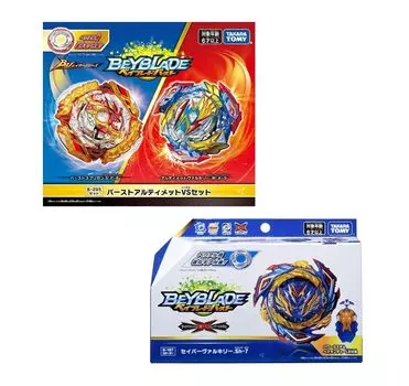 типы наборов с Burst Ultimate VS Set Starter Saber (2 пусковых установки) Б-205 + Б-187 Валькирия. Ш-7