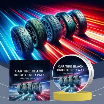 Tire Cleaner Wax Wheel And Tire Cleaner Car Cleaning Tools Tire Cleaner Cream Deep Cleaning Enhanced Shine & Protection For Most