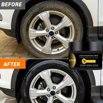 Tire gloss and protection wax,car interior leather and plastic care ,car tire gloss enhancer,used for long-term gloss anti-aging maintenance coating 5G