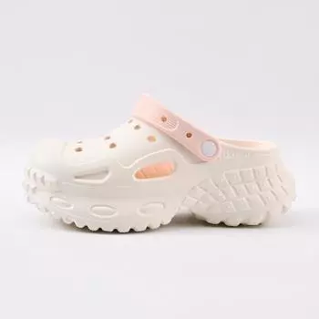 Tire hole shoes women s summer new thick-soled heightening sandals wear beach bag head half slippers 35-36