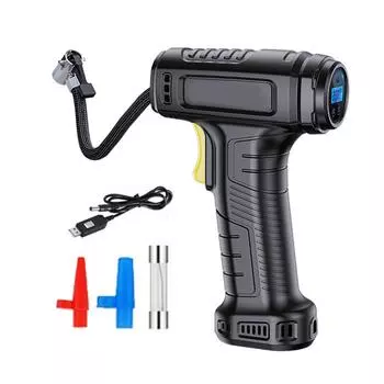 Tire Inflator Air Compressor Portable Fast Inflation Pump Car Air Pump with with LED Light and