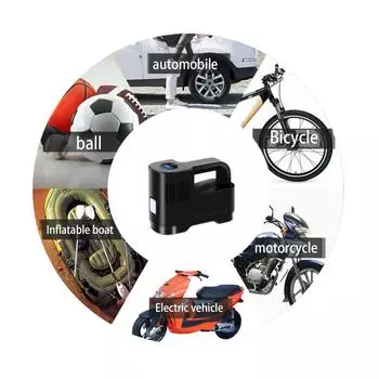 Насос для накачивания шин с воздушным компрессором для легковых автомобилей, цифровой автомобильный