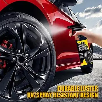 Tire Shine Foam Spray 500ml User Friendly Tire Dressing Easy To Apply Spray User Friendly Solution With UV Protection For CHINA