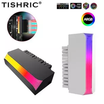 TISHRIC 5 В 3-контактный ARGB ATX 24-контактный разъем кабеля питания, адаптер, 90 градусов, разъемы питания для материнской платы, модульная синхронизация Aura