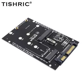 TISHRIC M2 в Sata адаптер-конвертер M.2 MSATA в SATA 2,5-дюймовая плата адаптера SATA 6,0 Гбит/с SSD в SATA 3,0 адаптер для жесткого диска 2280 M.2