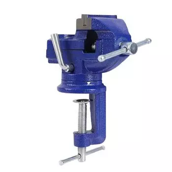 Тиски для стола, мини-тиски для механика, поворотное основание на 360 градусов, чугунный стол, клещи Tiger с наковальней