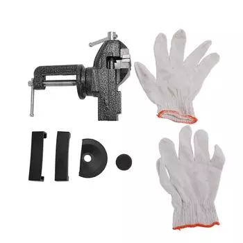 Тиски для стола с зажимом, вращающиеся на 360 градусов, универсальные мини-тиски для верстака, ширина раскрытия губок 75 мм, 62 мм, Maxim