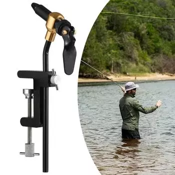 Тиски для вязания мушек Инструмент для самостоятельного изготовления приманок Инструмент для ловли рыбы Аксессуары чёрный