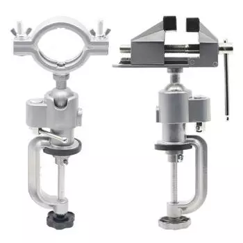 Тиски с вращающимся на 360 градусов столом, универсальная электрическая дрель из алюминиевого сплава 2#