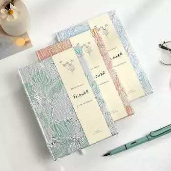 Тисненая лилия Ручная бухгалтерская книга Блокнот Campus A5 Канцелярские принадлежности Блокноты Альбом для рисования Офисные принадлежности Письменные блоки Школа A5 зелёный