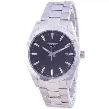 Tissot Gentleman Quartz T127.410.11.051.00 T1274101105100 100M Мужские часы чёрный