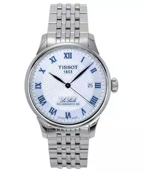 Tissot Le Locle Powermatic 80 20th Anniversary Нержавеющая сталь Серебряный циферблат Автоматические T006.407.11.033.03 Мужские часы серебряный