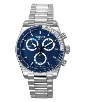 Tissot PR516 хронограф из нержавеющей стали синий циферблат кварцевые часы T149.417.11.041.00 100M мужские часы синий