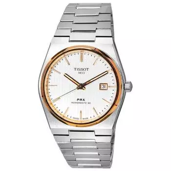Tissot PRX T-Classic Powermatic 80 Серебряный циферблат T137.407.21.031.00 T1374072103100 100M Мужские часы серебряный