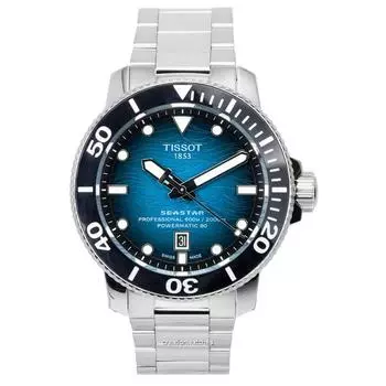Tissot Seastar 2000 Professional Powermatic 80 Diver s T120.607.11.041.00 T1206071104100 600M Мужские часы синий