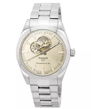 Tissot T-Classic Gentleman Powermatic 80 Open Heart Sunray Dial Automatic T127.407.11.081.00 100M мужские часы серый