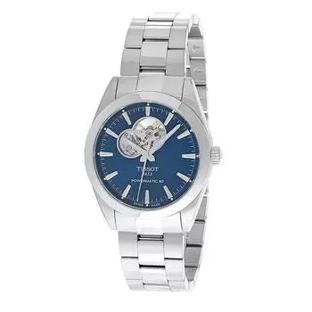 Tissot T-Classic Gentleman Powermatic 80 Open Heart Blue Dial Automatic T127.407.11.041.01 100M Мужские часы синий