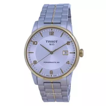 Tissot T-Classic Luxury Powermatic 80 Silver Dial T086.407.22.037.00 T0864072203700 Мужские часы серебряный