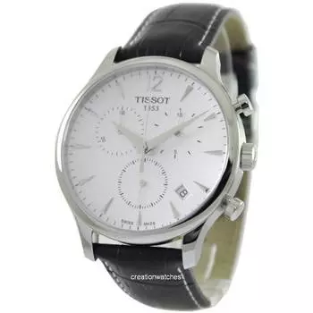 Tissot Традиция Хронограф T063.617.16.037.00 T0636171603700 Мужские часы серебряный