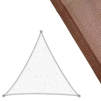 Tissu 3 x 3 m Auvent 300 x 300 x 0,5 cm Polythylne Chocolat