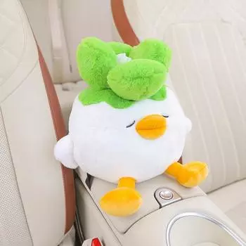 Диспенсер для салфеток для автомобиля, коробка для подлокотника в виде животного, милый диспенсер для салфеток на сиденье автомобиля, мультяшная милая плюшевая коробка для салфеток в машину CHINA