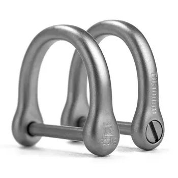 [TISUR] Брелок Титановый Брелок Ключ Автомобильный Ключ Мотоциклетный Брелок D-образное кольцо для Смарт-ключа Брелок (Серый/L x 2) S-L