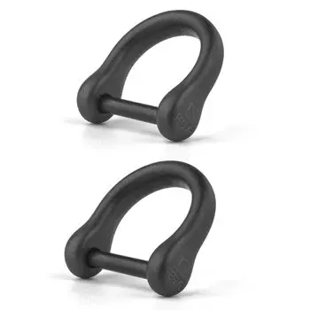 TISUR титан черный для смарт-ключа DIY кожаный ремешок для сумки кошелек части стержень 2 D-кольца D-кольцо (Мини/резьбовые 9 мм-матовые/черные детали)
