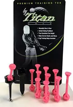 Titan Golf The Perfect Practice Tees Set Titan Golf Plastic tees that allow you to check your swing trajectory Pink розовый