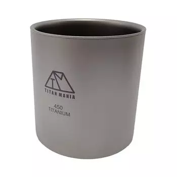 TITAN MANIA Cup Титановая кружка с двойными стенками, двойная структура, двойная стенка, штабелируемая кружка, легкая стильная чашка, столовая посуда для кемпинга, одиночного кемпинга на открытом воздухе
