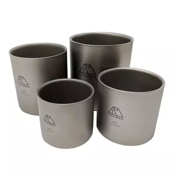 TITAN MANIA Двойная Двойная Двойная Стенка Складная Чайная Сумка Для Хранения На Открытом Воздухе Кемпинга Включает Чашку, Титан, Стена, Структура, Кружка, Кружка, Легкая,