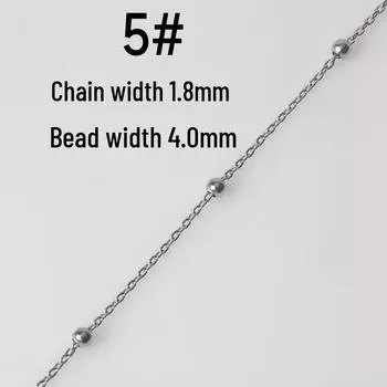 Титан Нержавеющая сталь О-цепочка Браслет Ожерелье Материалы для DIY Ювелирных изделий