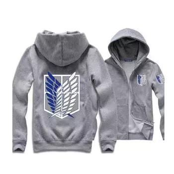 Titan On Attack Shingeki No Kyojin Cosplay Costume Hoodie Jumper Jacket Coats MTag M=US XS