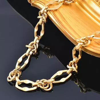 Титан, титановая сталь, полая металлическая цепочка на ключицы неправильной формы, нержавеющая сталь, не роняет цветное ожерелье