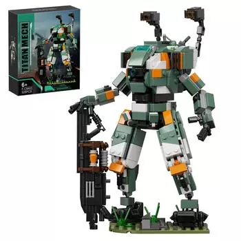 Titanfall BT-7274 Titan Battle Vanguard-Class Mecha Robot Building Blocks Kit с бумажными ручными кирпичными игрушками для рождественских подарков