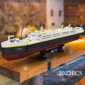 Титаник Модель Строительные Блоки Классический Любовь Сцена из Фильма Корабль Круизный Корабль Лодка Блоки КоллекцияИгрушки Подарок